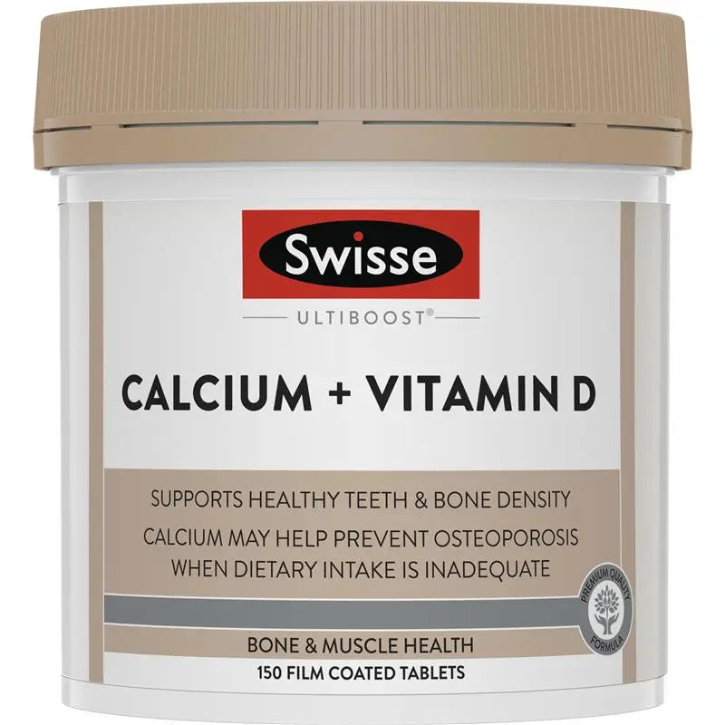 Swisse Ultiboost Calcium + Vitamin D 150 Tablets EXP: 10/2026 Swisse