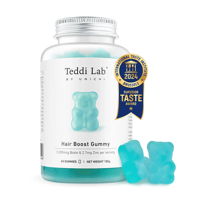 Teddi Lab by Unichi Hair Boost Gummy 60 Gummies EXP：11/2026 Unichi