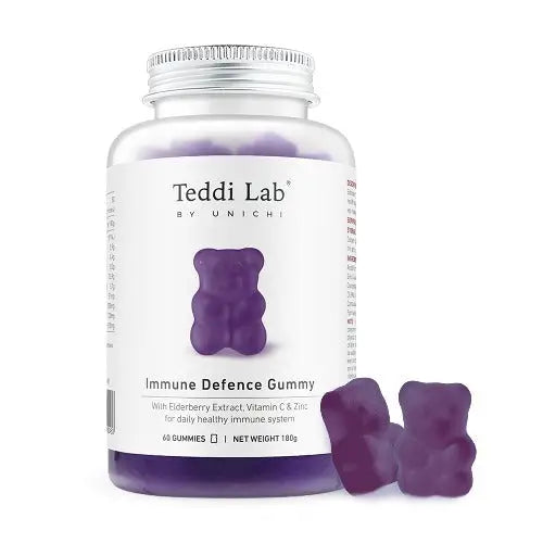 Teddi Lab by Unichi Elderberry Immune Defence Gummy 60 Gummies EXP：11/2026 Unichi