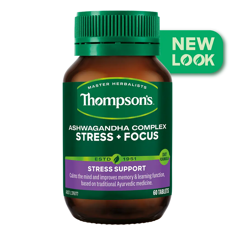 Thompsons Ashwagandha Complex Stress + Focus 60 Tablets XDaySale