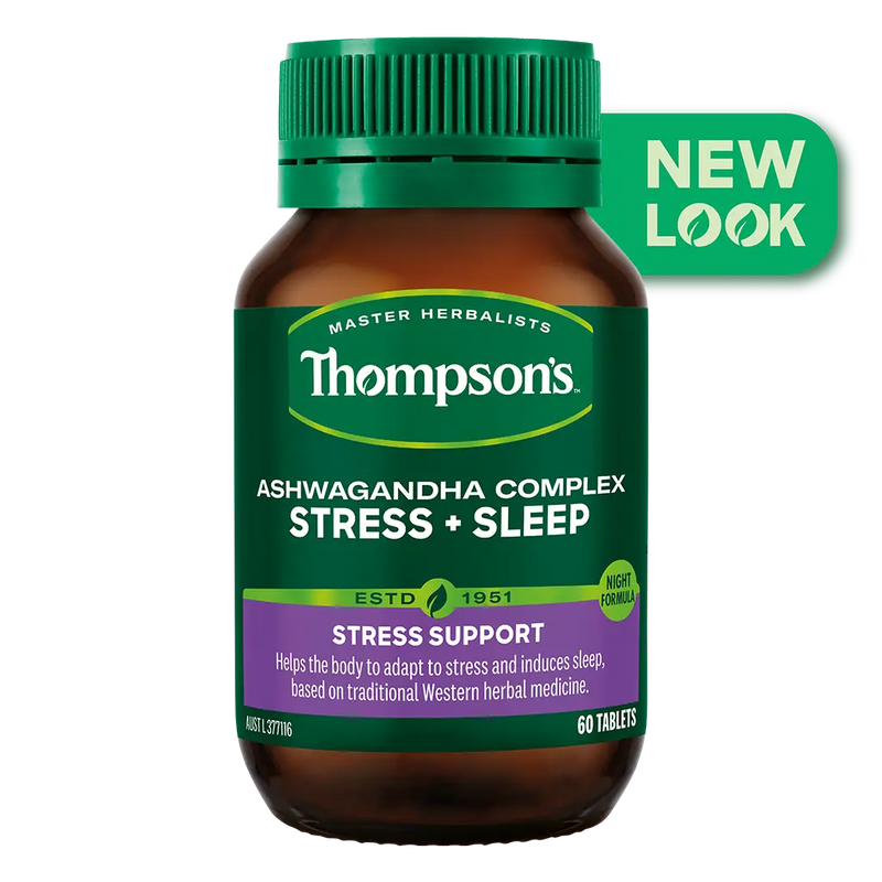 Thompsons Ashwagandha Complex Stress + Sleep 60 Tablets XDaySale