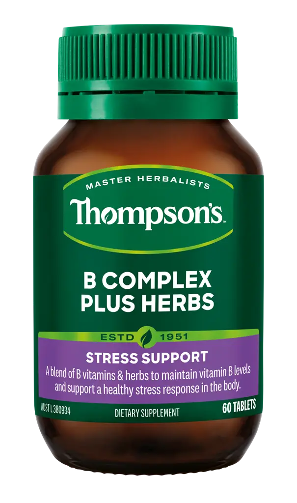 Thompsons B Complex With Herbs 60 Tablets XDaySale