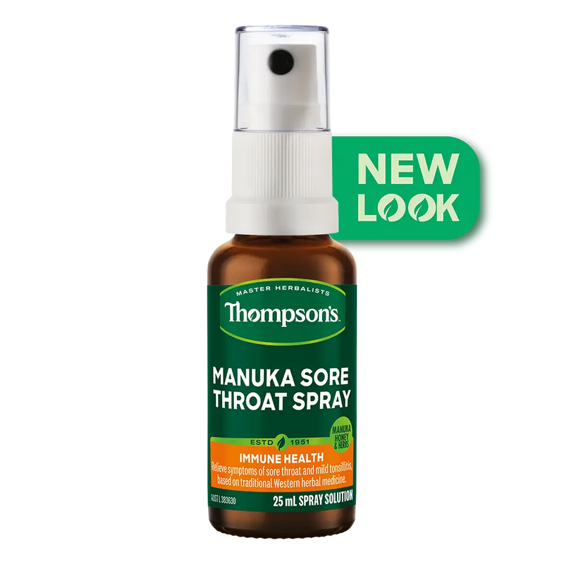 Thompsons Manuka Sore Throat Spray 25ml USE BY END APRIL 2025 XDaySale