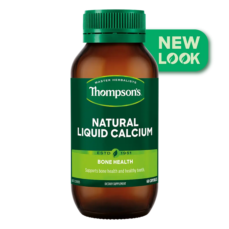 Thompsons Natural Liquid Calcium 60 Capsules XDaySale