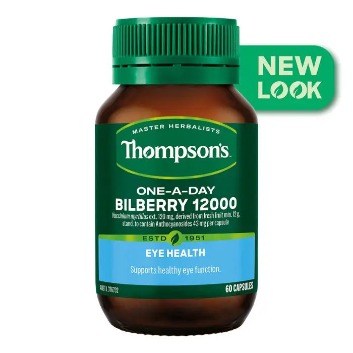 Thompsons One-A-Day Bilberry 12000mg 60 Capsules XDaySale