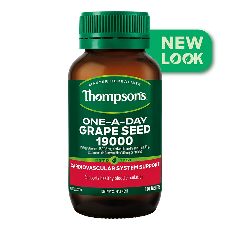 Thompsons One-A-Day Grape Seed 19000mg 120 Tablets XDaySale