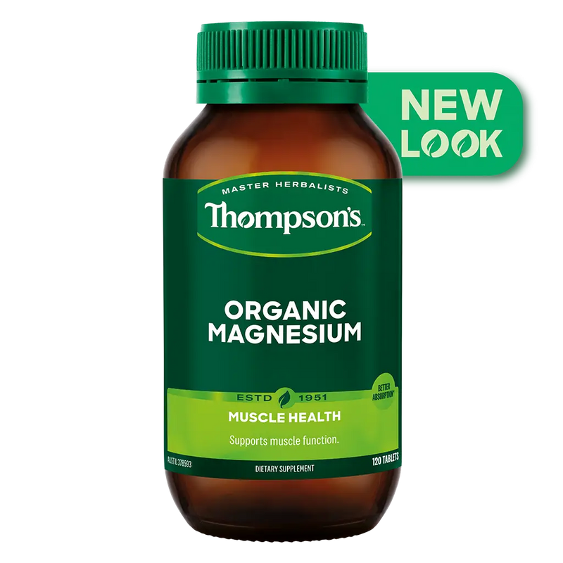 Thompsons Organic Magnesium 120 Tablets XDaySale