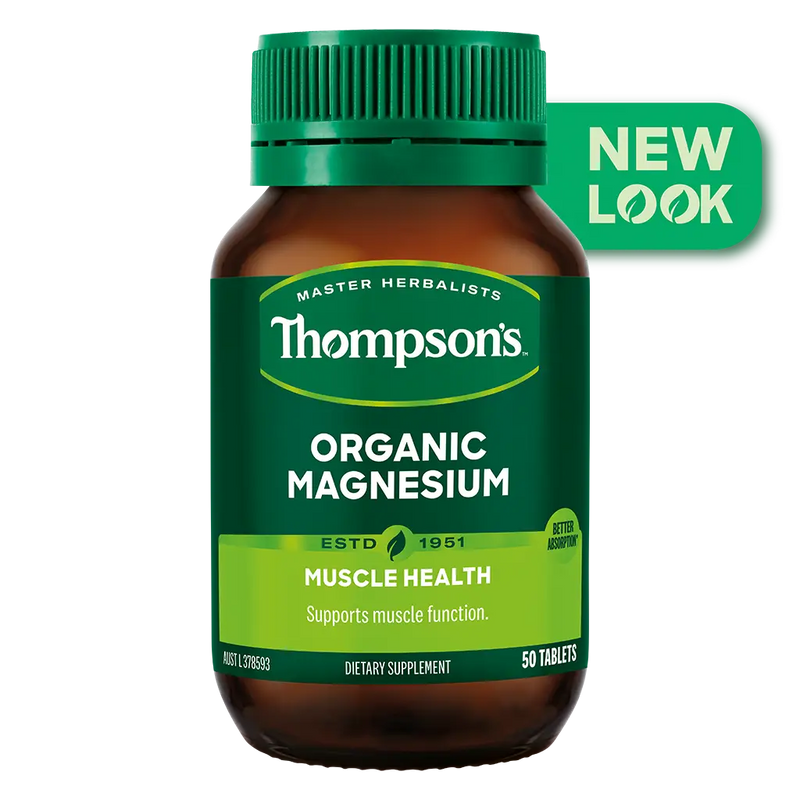 Thompsons Organic Magnesium 50 Tablets XDaySale