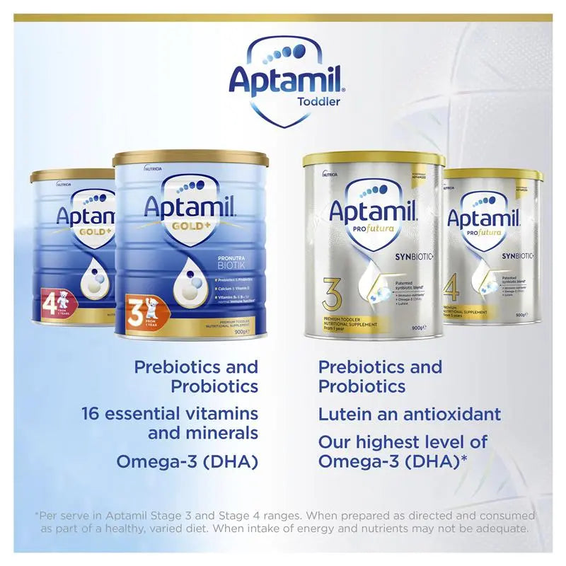 Aptamil Gold+ 3 Toddler Nutritional Supplement From 1 Year 900g EXP: 08/25 - XDaySale