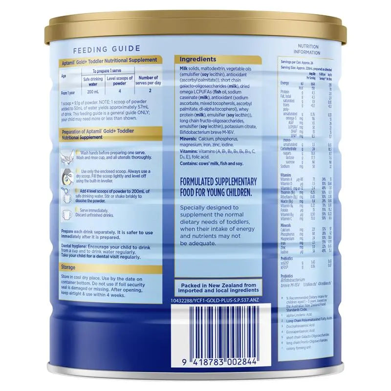 Aptamil Gold+ 3 Toddler Nutritional Supplement From 1 Year 900g EXP: 08/25 - XDaySale