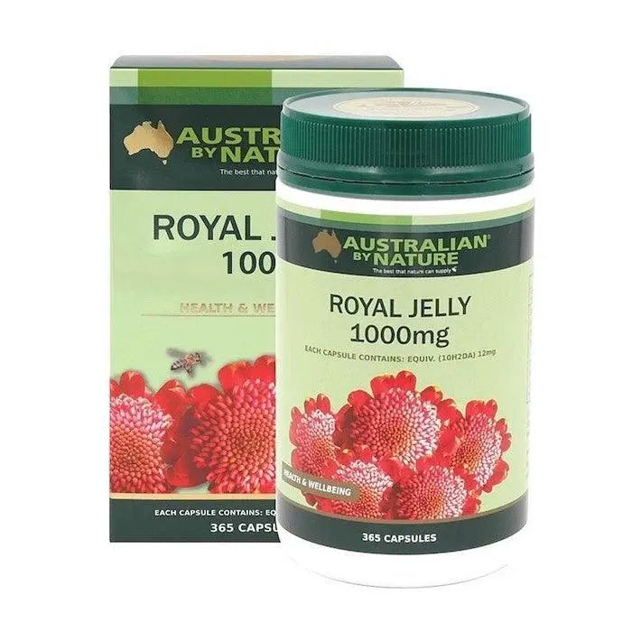 Australian by Nature Royal Jelly 1000mg 365 Capsules - XDaySale