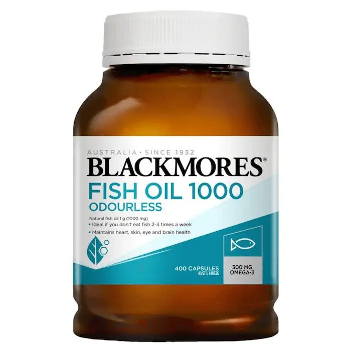 Blackmores Odourless Fish Oil 1000mg 400 Capsules EXP: 08/2026 - XDaySale