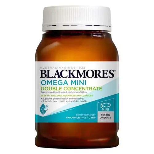 Blackmores Omega Mini Double Concentrate 400 Capsules EXP: 03/2026 - XDaySale