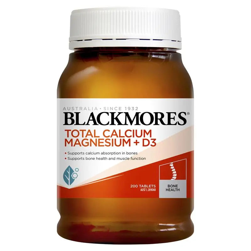 Blackmores Total Calcium & Magnesium + D3 200 Tablets EXP: 07/2025 - XDaySale