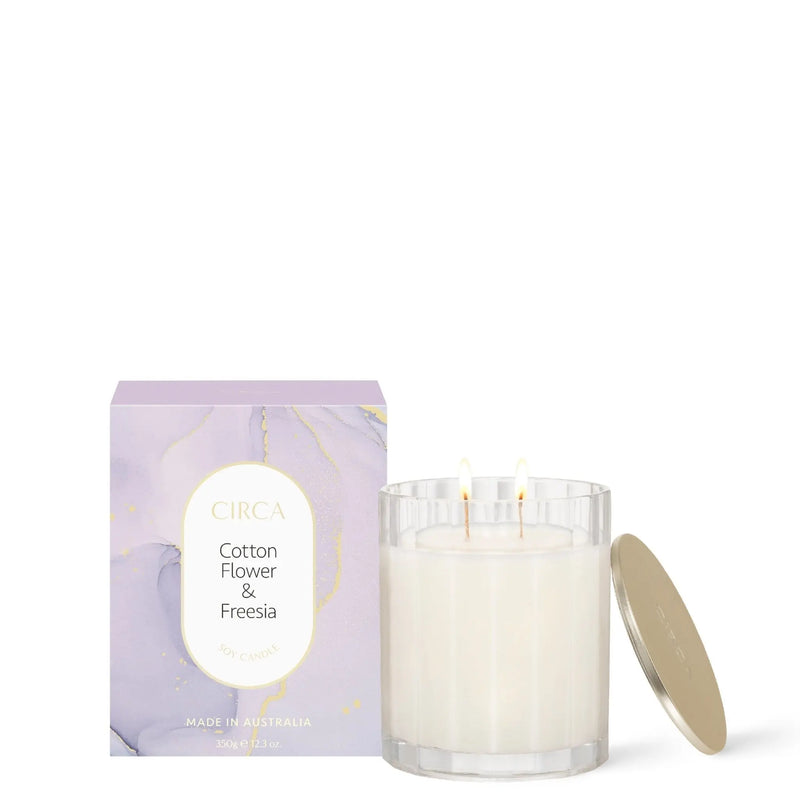 Circa Cotton Flower & Freesia 350g Candle - XDaySale