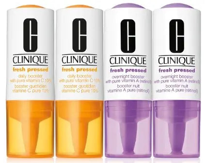 Clinique Fresh Pressed Clinical™ Daily + Overnight Boosters with Pure Vitamins C 10% + A (retinol) 2+2 - XDaySale