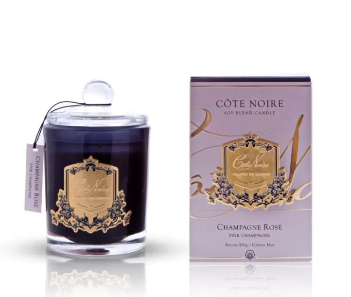 Cote Noire 450g Soy Blend Candle - Pink Champagne - Gold - CGG45018 Cote Noire