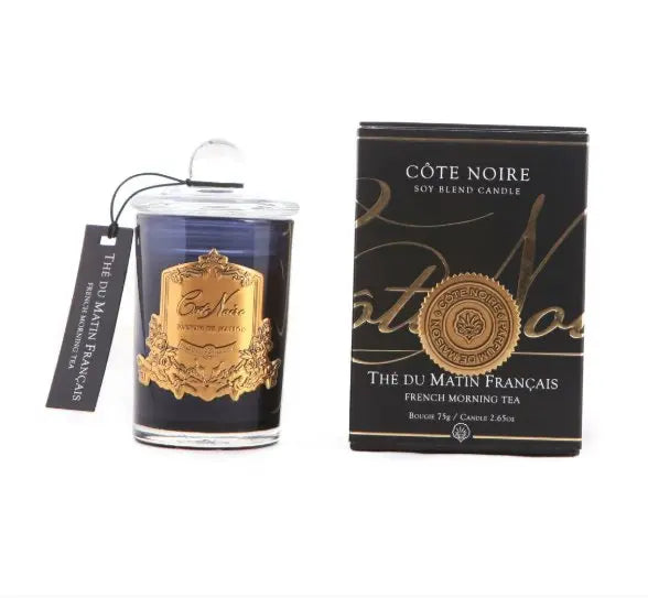 Cote Noire 75g Soy Blend Candle - French Morning Tea - Gold - GML07501 Cote Noire