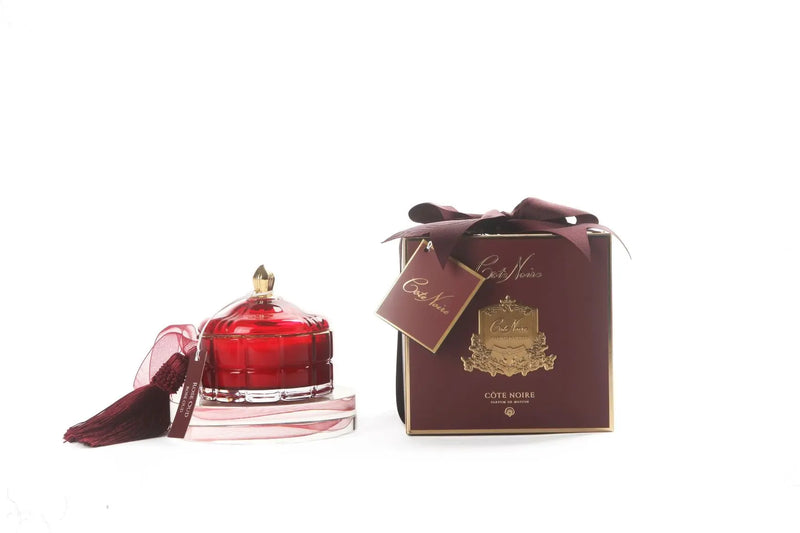 Cote Noire Art Deco Candle - Red & Gold - Rose Oud - GML45017 Cote Noire