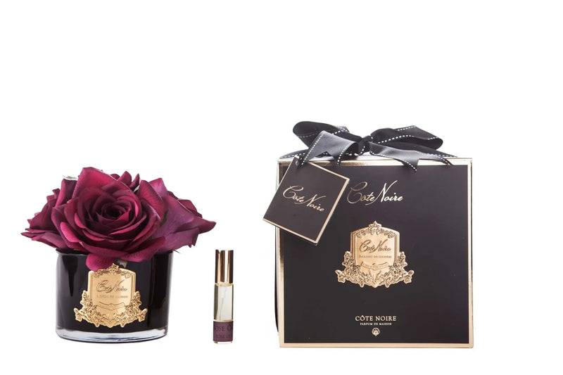 Cote Noire Perfumed Natural Touch 5 Roses - Black - Carmine Red - GMRB64 Cote Noire