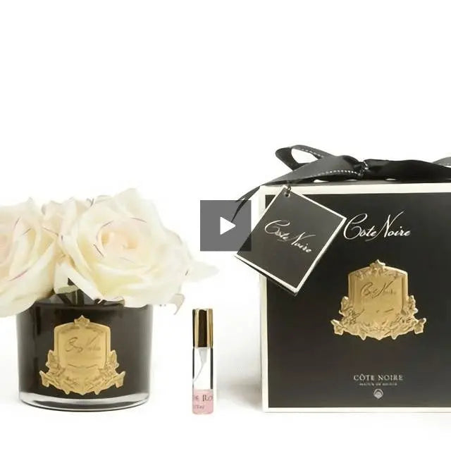 Cote Noire Perfumed Natural Touch 5 Roses- Black- Pink Blush-Gold Crest- GMRB62 Cote Noire