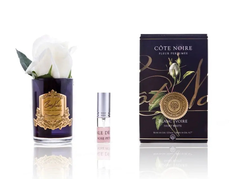 Cote Noire Perfumed Natural Touch Rose Bud - Black - Ivory White - GMRB41 Cote Noire
