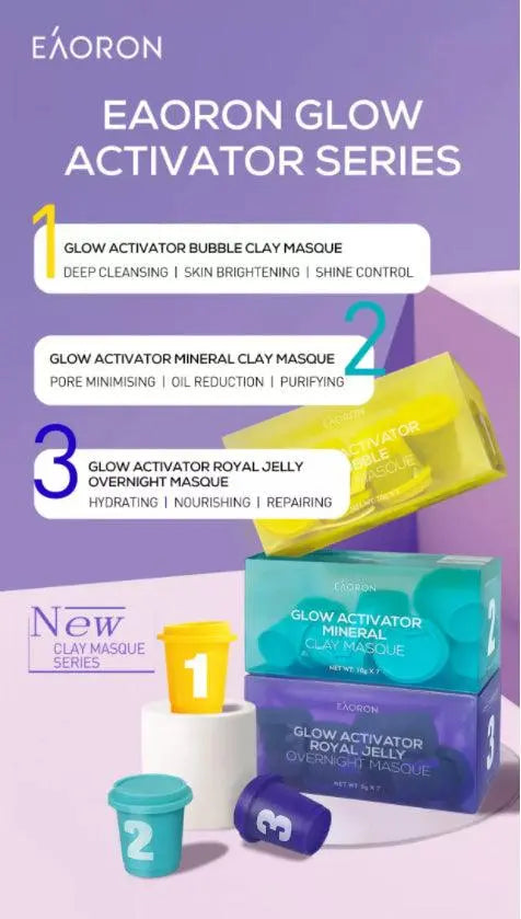 Eaoron Glow Activator Bubble Clay Masque 10g*7 - Yellow 06/05/2024 - XDaySale