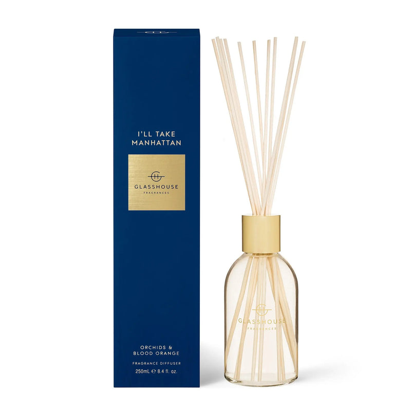 Glasshouse Fragrances Ill Take Manhattan 250mL Diffuser - XDaySale