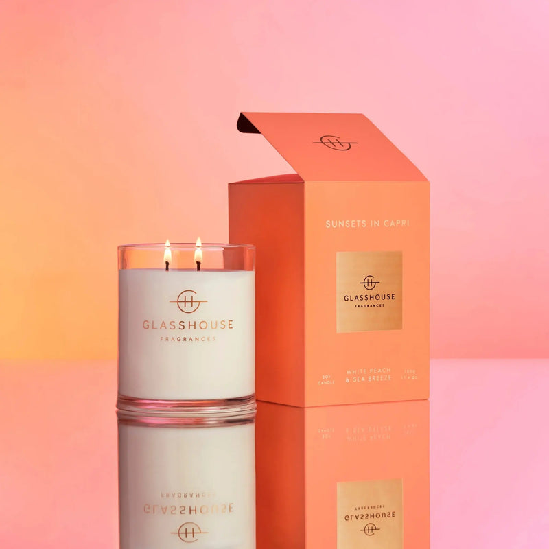 Glasshouse Fragrances Sunsets in Capri 380g Candle - XDaySale