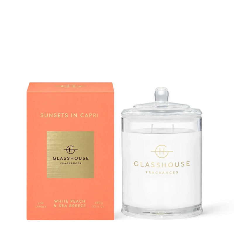 Glasshouse Fragrances Sunsets in Capri 380g Candle - XDaySale