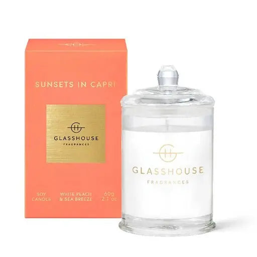 Glasshouse Sunsets In Capri Triple Scented 60g Candle - XDaySale