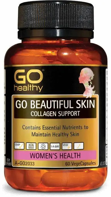 GO Healthy Beautiful Skin Collagen Support 60 Caps EXP : 07/2025 - XDaySale