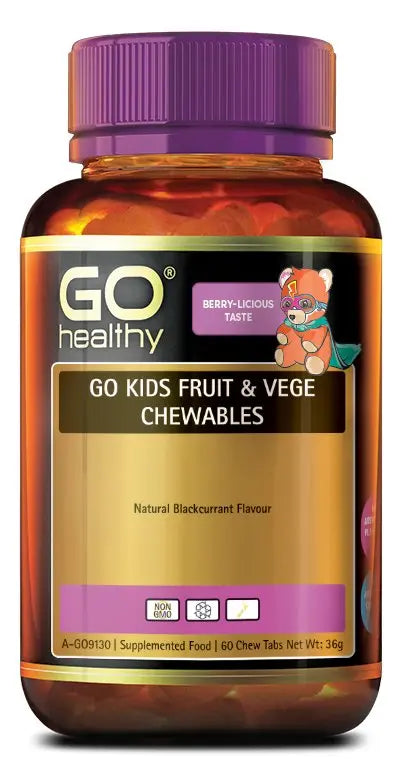 Go Healthy Go Kids Fruit & Vege Chew 60tabs - XDaySale