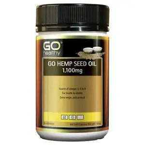 GO Healthy Hemp Seed Oil 1100mg 100 Softgel Capsules EXP : 01/2025 - XDaySale