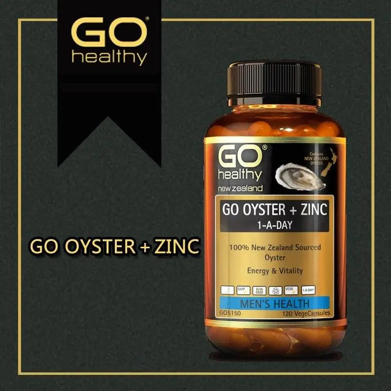 GO Healthy Oyster + Zinc 1-A-Day 120 Vege Capsules EXP: 11/2024 - XDaySale