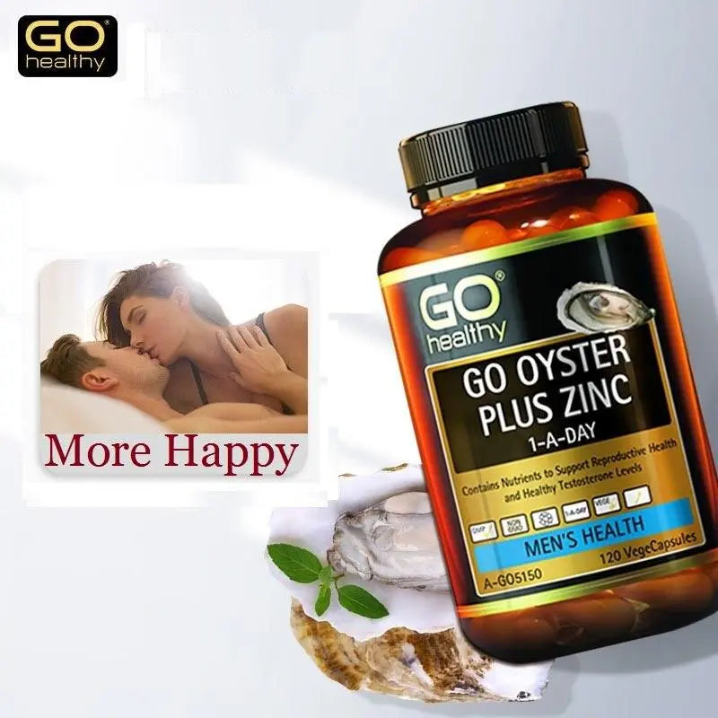 GO Healthy Oyster + Zinc 1-A-Day 120 Vege Capsules EXP: 11/2024 - XDaySale