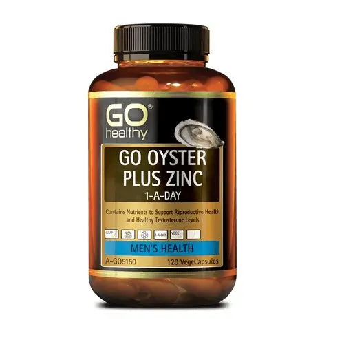 GO Healthy Oyster + Zinc 1-A-Day 120 Vege Capsules EXP: 11/2024 - XDaySale