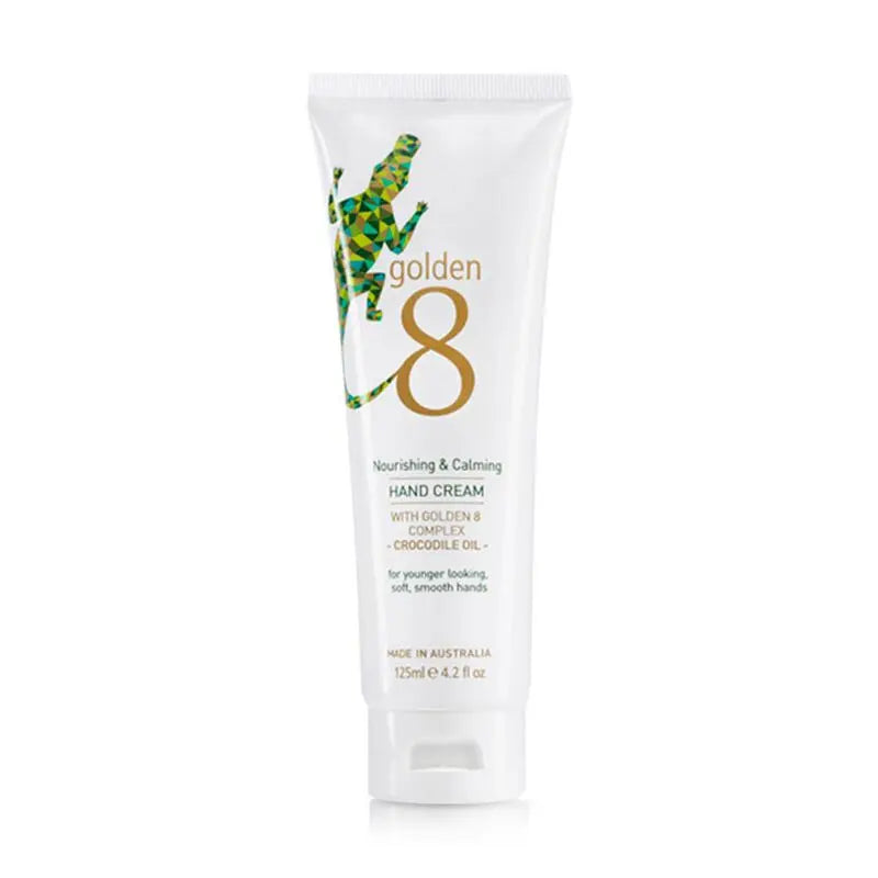 Golden 8 nourishing& Calming Hand Cream with complex crocodile oil 125ml - XDaySale