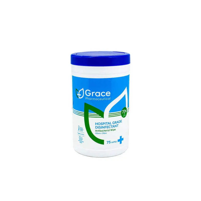 Grace Pharmeceutical Disintectant Antibacterial Wipes 75 wipes - XDaySale