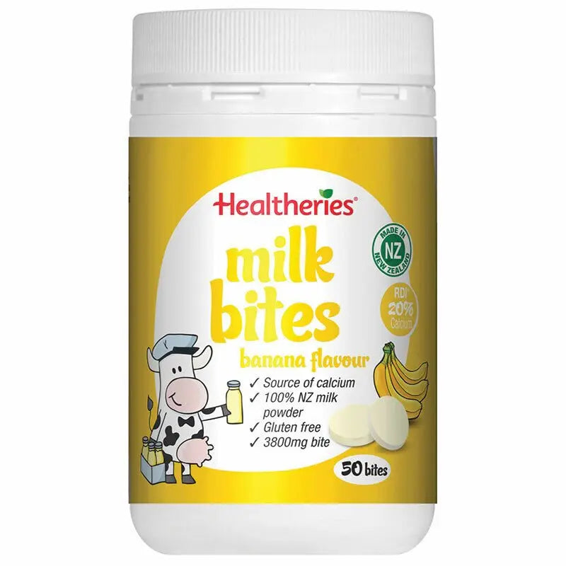 Healtheries Milk Bites Banana 50 Bites 185g EXP:1/2024 - XDaySale