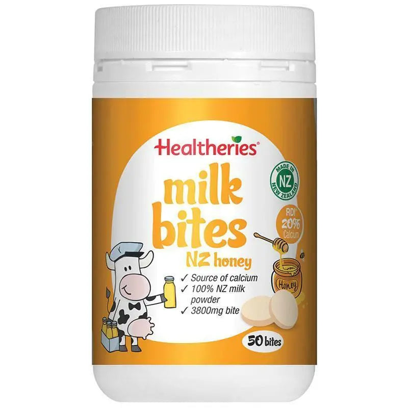 Healtheries Milk Bites New Zealand Honey 50 Bites 185g EXP:5/2025 - XDaySale