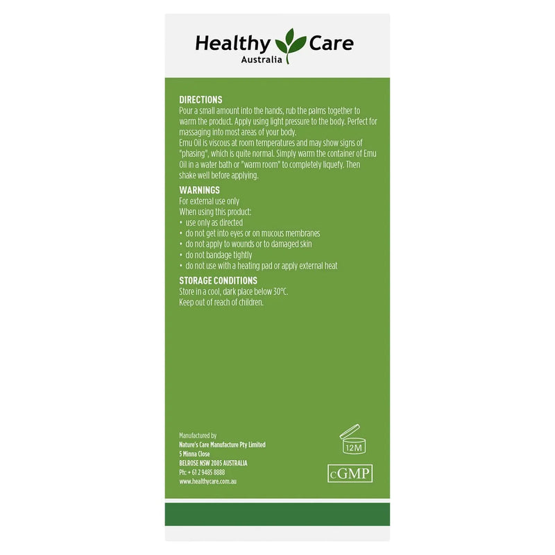 Healthy Care Emu Heat Oil 100ml EXP: 05/2026 - XDaySale