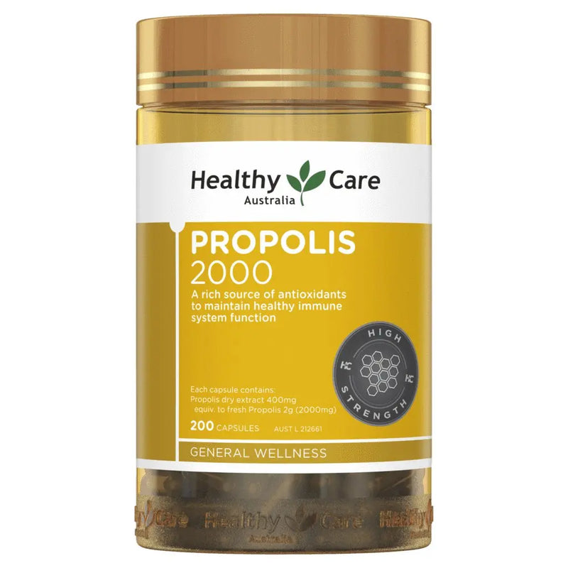 Healthy Care Propolis 2000mg 200 Capsules EXP: 10/2026 - XDaySale