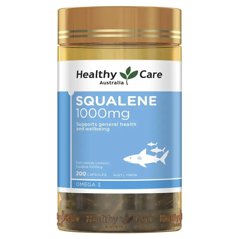 Healthy Care Squalene 1000mg 200 Capsules EXP: 05/2026 - XDaySale