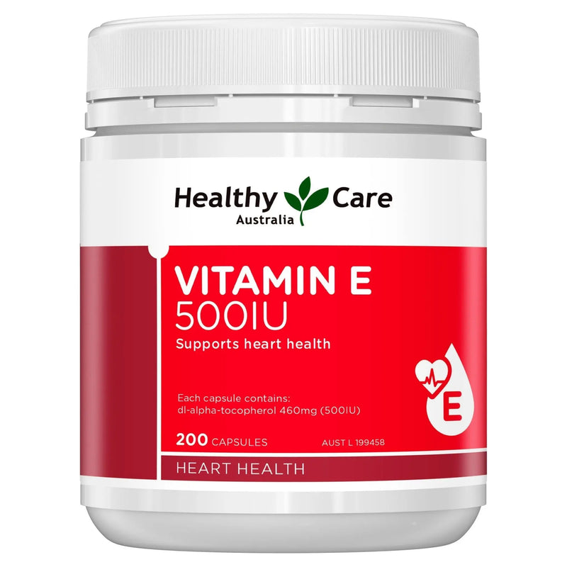 Healthy Care Vitamin E 500IU 200 Capsules EXP: 06/2026 - XDaySale