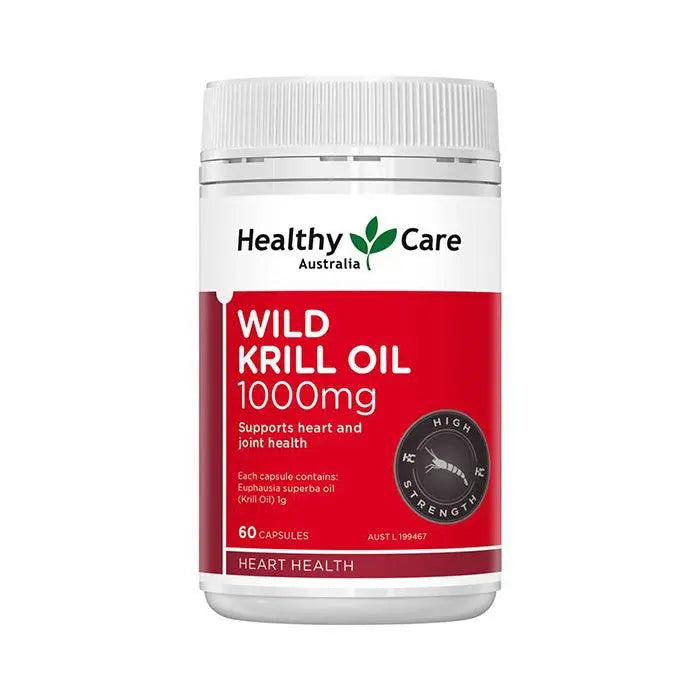 Healthy Care Wild Krill Oil 1000mg 60 Soft Capsules EXP: 10/2026 - XDaySale