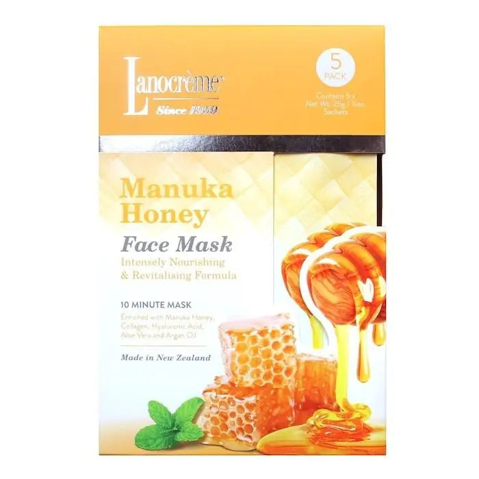 Lanocreme Manuka Honey Face Mask 5 Sheets - XDaySale