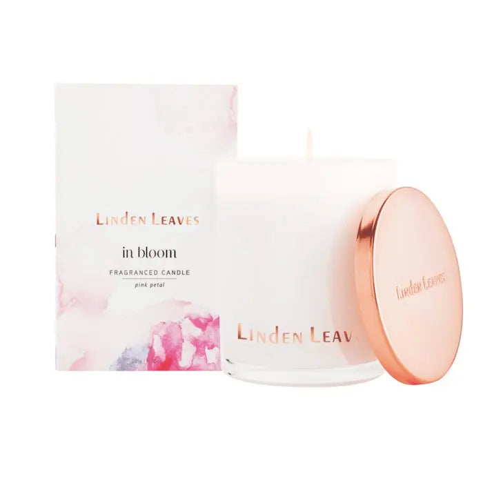 Linden Leaves Pink Petal Soy Wax Candle 300g - XDaySale