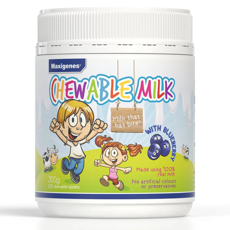 Maxigenes Chewable Milk With Blueberry 150 Tablets EXP: 05/25 - XDaySale