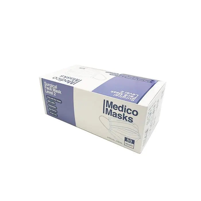 Medico Disposable Surgical Face Mask 50pcs - Level 2 - XDaySale